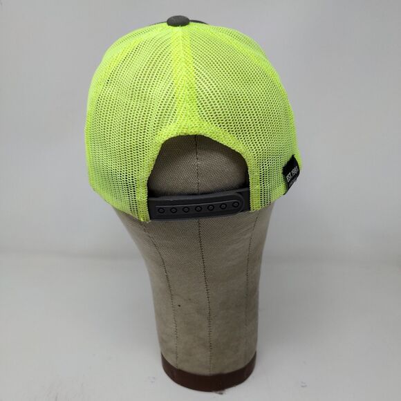 Goose Island Beer Co Mens Meshback Snapback Hat Gray Yellow Embroidered Logo - Picture 9 of 13